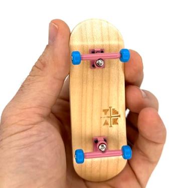 Imagem de Teak Tuning Quadro completo Prolific – Formato e tamanho da placa profissional, rodas de rolamento e caminhões – Tábua de madeira feita à mão de 32 mm x 97 mm – Edição de algodão doce