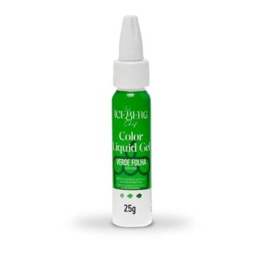Imagem de Corante Verde Folha Liquid Gel 25g Iceberg Chef Original