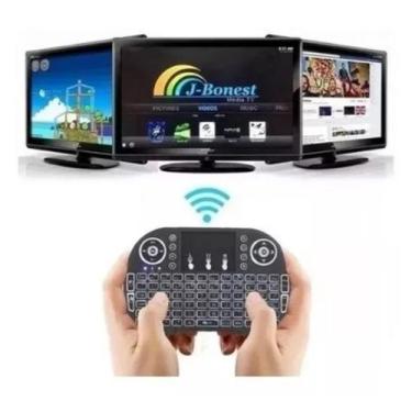 Imagem de Mini Teclado Led Controle Bluetooth RGB Para Smart PC - xbom