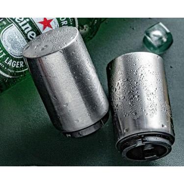 Imagem de Abridor de garrafa de cerveja automático abridor de cerveja magnético 
