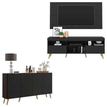 Imagem de Conjunto Sala de Estar Rack/Painel TV/Aparador Multimóveis Sofia FG100