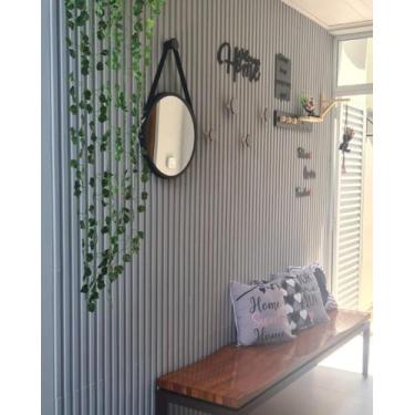 Imagem de 26 Placas 3D Pvc Painel Ripado Parede Revestimento 50 X 50Cm - Lujp De