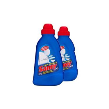 Imagem de Kit 2 Detergente Samy Pó 500g Para Maquinas de Lava-Louças - Nobel do 