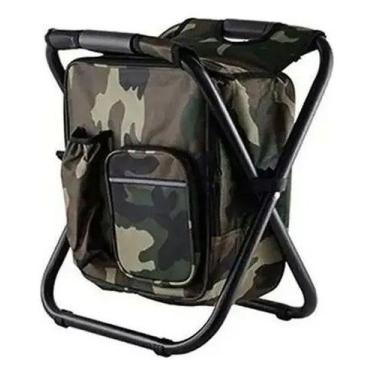 Imagem de Banco Cadeira Mochila De Pesca Camping Dobrável Semi-térmica - IDEA, V