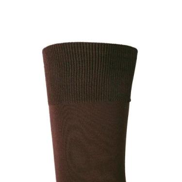 Imagem de Meia Social Lupo Refinata 1795-001 Modal, Café, U (39/43)