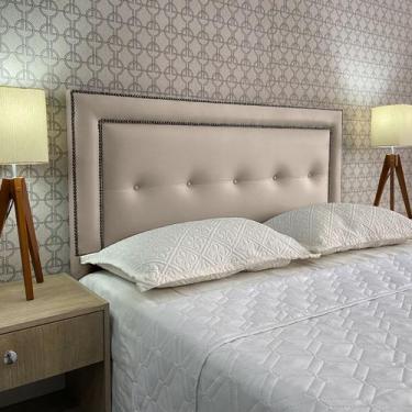 Imagem de Cabeceira Cama King Botonê Berlim Diamond 2 Corano Bege 60 RBL