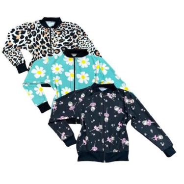 Imagem de Casaquinho Meia Estação Infantil Kit Com 3 Jaquetas Blogger - Ak Fashi