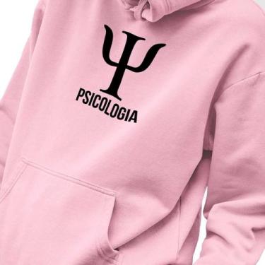 Imagem de Blusa Moletom Masculino Estampado Psicologia Simbolo em Algodão Fio 30