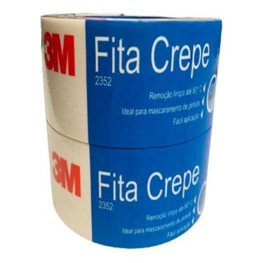 Imagem de Fita Crepe 3m Uso Industrial Pt/2unidades