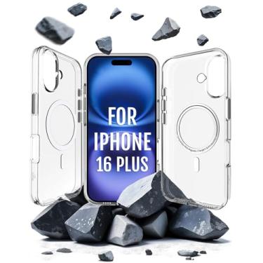 Imagem de Capa transparente Roxx | Como a original, apenas melhor | Resistente ao amarelamento | para iPhone 16 Plus | Capa rígida | Proteção de tela | Proteção de câmera | Compatível com acessórios MagSafe