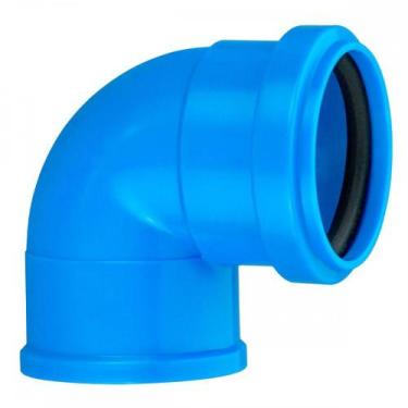 Imagem de Joelho Azul 38X40Mm Krona Para Tubo Descarga . / Kit C/ 25 Peças