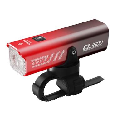 Imagem de TOWILD CL1600 Luz de bicicleta para andar à noite, 1600 lúmens, suporte Garmin/Gopro, bateria de 5000 mAh