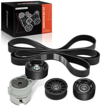 Imagem de A-Premium Kit de transmissão de correia serpentina do motor compatível com Ford F-250 F250 1994, F-350 F350 1994, F-59 Commercial Stripped Chassis 1994 - OHV 7.3L