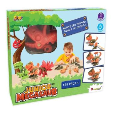 Imagem de Megasaur Monte Seu Dino Triceratops Vermelho- Fun Divirta-se