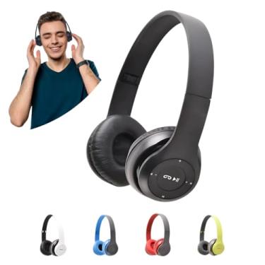 Imagem de Fone Bluetooth Academia Corrida Regulavel Mp3 Entrada P2 e Cartão SD Radio FM (PRETO)