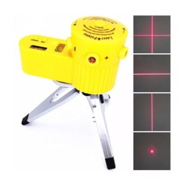 Imagem de Nível Laser Giratório 360º Com Tripé Nivelador Multifuncional Profissional Piso Teto 5 Modos