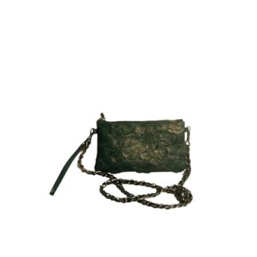 Imagem de Bolsa Carteira com Alça Removível Couro Pirarucu Lais Floresta