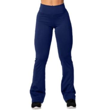 Imagem de Calça Flare  Premium Cintura Alta - DMPREMIUMNINO, Azul marinho, GG