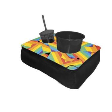 Imagem de Kit Almofada C/ Porta Pipoca Balde + 1 Copo Criativos Viagens LGBT - D