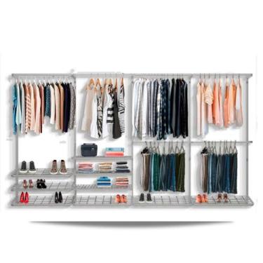 Imagem de Guarda roupa closet aramado aberto CLR281 - 3,70m - Casa Expressa