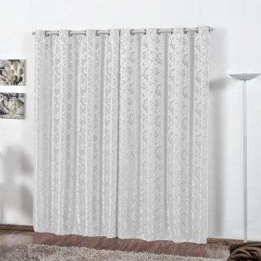 Imagem de Cortina Jacquard 3m x 2,70m Branca - Reluz Cortinas, Branco