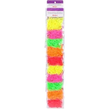 Imagem de Acessório para Cabelo Elastiquinho Colorido 2,5CM - Pacote com 10 - Ma