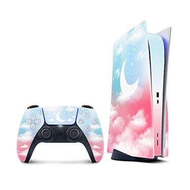 Imagem de TACKY DESIGN Clouds PS5 Skin for PlayStation 5 Console and 2 Controllers, Blue skin Vinyl 3M Decal Stickers Full wrap Cover (Disk Edition)