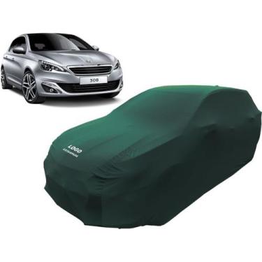 Imagem de Capa Automotiva Para Peugeot 308 Tecido Helanca Lycra - Mz, Verde