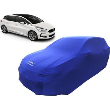 Imagem de Capa De Tecido Proteger Pintura Carro Citroen Ds5 - Mz, Azul