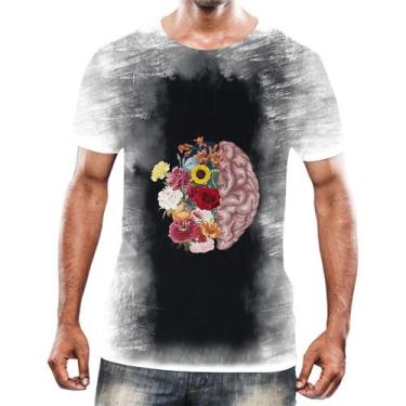 Imagem de Camiseta Camisa Cérebro Inteligência Mental Psicologia HD 1 - Enjoy Sh