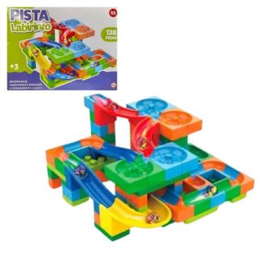 Imagem de Blocos de Montar 128 Peças Pista Labirinto - ARK TOYS