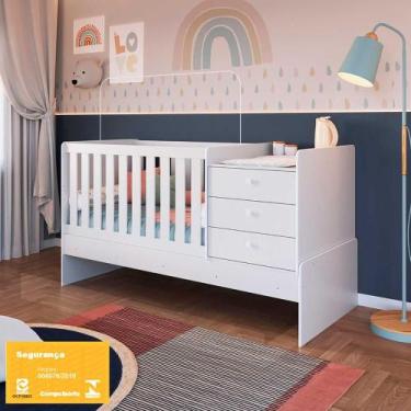 Imagem de Berço Americano Multifuncional Com Trocador e Cômoda - Completa QI, Br