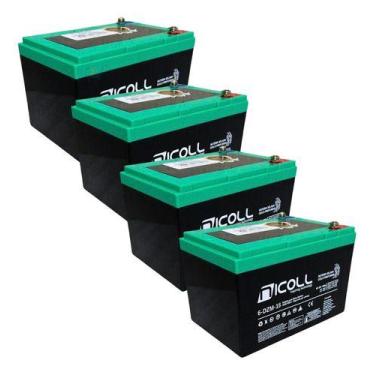Imagem de Kit 4 Bateria Nicoll Original 12v 16ah Moto Elétrica Bicicleta Sousa D