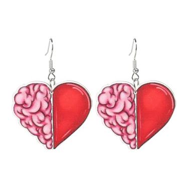 Imagem de Brincos de professor para mulheres, engraçados, de madeira, fofo, livro, lápis, mochila, maçã, amor, coração, apreciação, brincos pendentes para estudantes de volta às aulas, presente de dia do