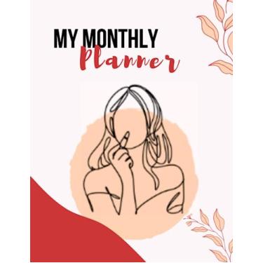 Imagem de Florence Monthly Calendar Planner for Girls | Usable for Every Year: Plan your Month and Note Down Monthly Goals, Budget, Shopping and To-do List | Birthday and Festivals Paper Sticker for Calendar
