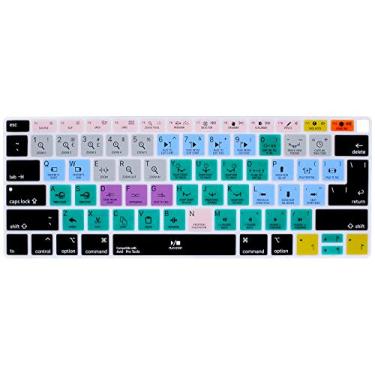 Imagem de HRH Capa de silicone para teclado Shortcut Hotkey para MacBook Air 13 polegadas versão 2018 A1932 com tela Retina e Touch ID UE/EUA, Avid Pro Tools