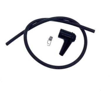 Imagem de INPWOC Kit de bota de vela de ignição de 5 mm e cabo de chumbo comprimento do cabo 415 mm 41,5 cm para Husqvarna 501485402 e serve na maioria das bobinas de motosserra Huskvarna