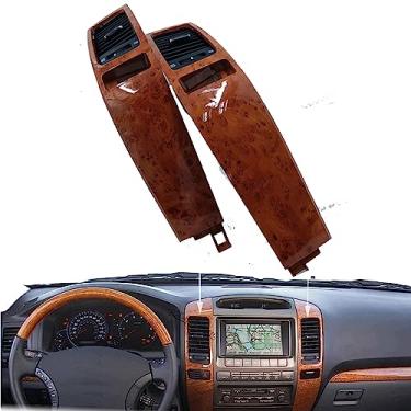 Imagem de ASVEGE Conjunto De Painel De Saída De Ar Condicionado Central Para Toyota Land Cruiser Prado 2003-2009 55474-60040 Painel De Grade De Ventilação Do Duto De Ar Condicionado Do Painel Do Carro Para Le