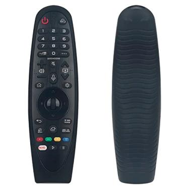 Imagem de AULCMEET MR20GA AKB75855501 Controle remoto de substituição Magic Voice Control compatível com LG Smart TV 2020 Model Series ZX WX CX CX BX NANO99 NANO97 NANO91 NANO90 NANO85, com capa protetora