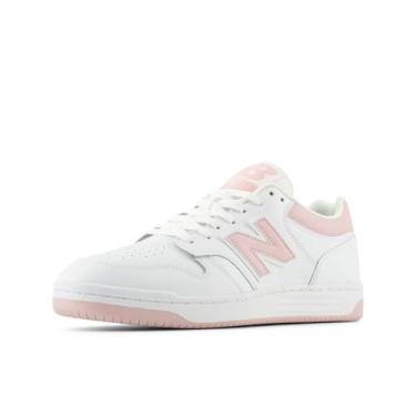 Imagem de New Balance Tênis masculino 480 V1, Branco/Orb Pink, 36