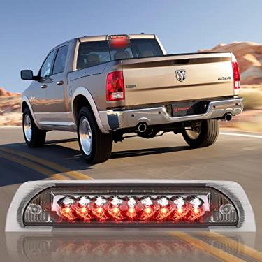 Imagem de 3º Terceiro Luz de freio LED compatível com Dodge Ram 1500 2500 3500 DR DH High Mount Stop Third Center Cargo Rear Brake Light Bar (Chrome)