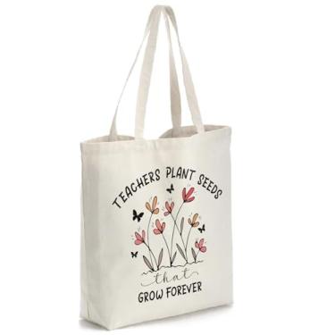 Imagem de Crocothemis Presentes de professores para mulheres, presentes de agradecimento ao professor, sacola para mulheres, dia do professor, bolsa personalizada, presente de aposentadoria de fim de ano,