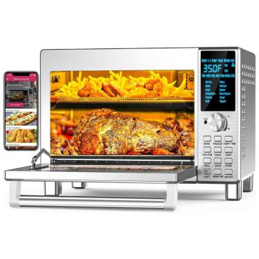 Imagem de Forno Elétrico de Bancada 30L com 12 Funções e Painel de Controle Digital, 110v, NUWAVE Bravo 20811, Prateado