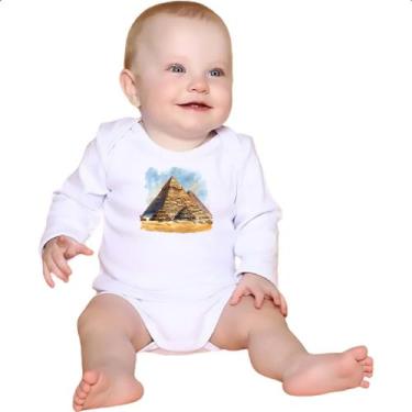 Imagem de Body intantil Piramide de Queops watercolor - Alearts, M