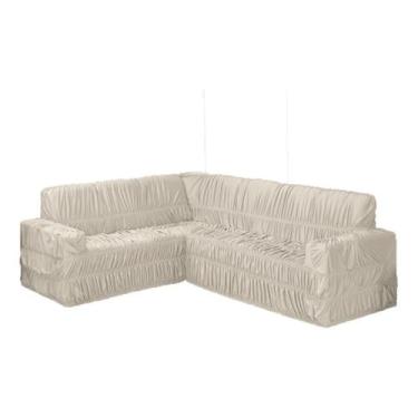 Imagem de Capa De Sofá Canto Elasticada 5 E 6 Lugares - Moro Confecções