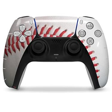 Imagem de WraptorSkinz Skin Wrap Compatible with Sony PS5 DualSense Controller Baseball (Controller NOT Included)