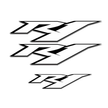 Imagem de Decalque adesivo R1 carenagem compatível com Y-amaha YZF R1 adesivos adesivos/Y-amaha YZF R1 decalque de vinil 16,5 pol. x 1,45 polegadas/R1 decalque frontal carenagem do nariz superior 5,1" x 1,15"
