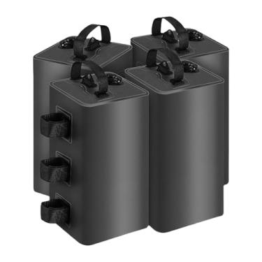 Imagem de menolana 4 peças Sacos de peso do toldo de água Sacos de areia portátil Tepee de suporte portátil Pesos para o gazebo da pesca do gramado de Canopy Beach