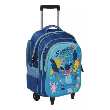 Imagem de Mochila Infantil Stitch Com Rodinhas Bolsa Menino Menina - Plike, Stit
