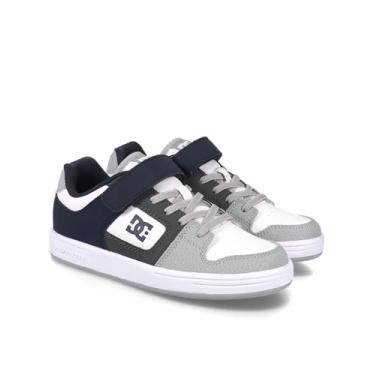 Imagem de DC Shoes Tênis de skate masculino Manteca 4 V, Cinza/azul marinho/branco, 13 Little Kid